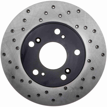 StopTech Sport Cryo Cross Drilled Brake Rotor; Front Left