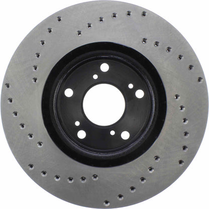 StopTech Sport Cryo Cross Drilled Brake Rotor; Front Right