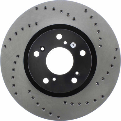 StopTech Sport Cryo Cross Drilled Brake Rotor; Front Right