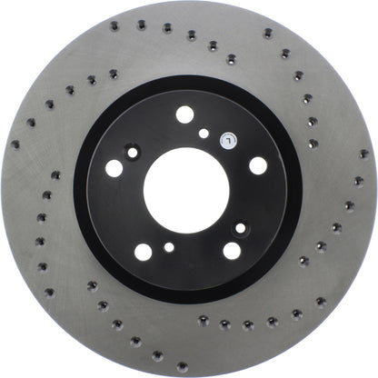 StopTech Sport Cryo Cross Drilled Brake Rotor; Front Right