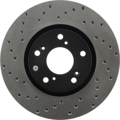 StopTech Sport Cryo Cross Drilled Brake Rotor; Front Left
