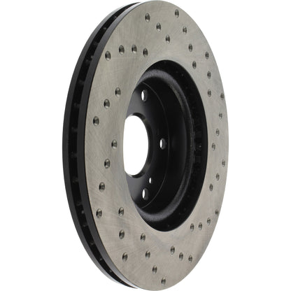 StopTech Sport Cryo Cross Drilled Brake Rotor; Front Left