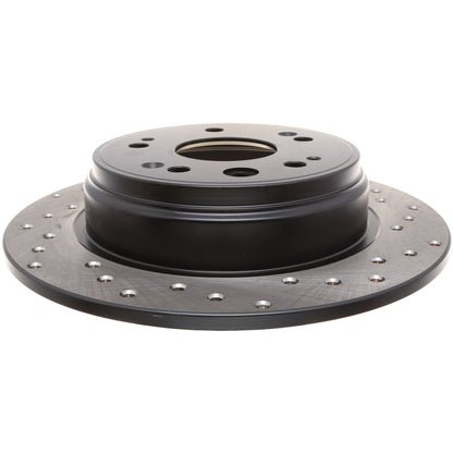 StopTech Sport Cryo Cross Drilled Brake Rotor; Rear Right