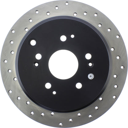 StopTech Sport Cryo Cross Drilled Brake Rotor; Rear Left
