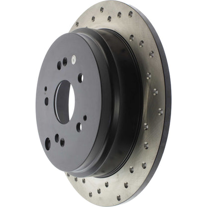 StopTech Sport Cryo Cross Drilled Brake Rotor; Rear Left
