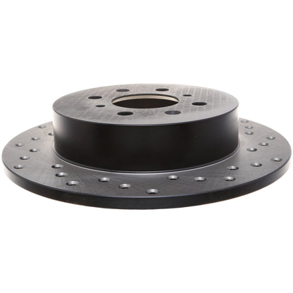 StopTech Sport Cryo Cross Drilled Brake Rotor; Rear Right