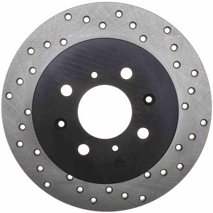 StopTech Sport Cryo Cross Drilled Brake Rotor; Rear Right