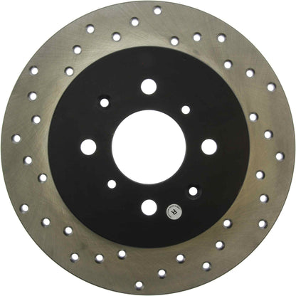 StopTech Sport Cryo Cross Drilled Brake Rotor; Rear Left