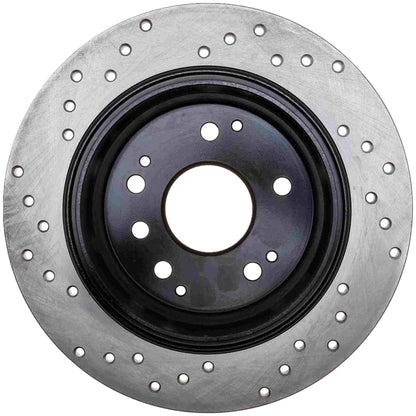 StopTech Sport Cryo Cross Drilled Brake Rotor; Front Right
