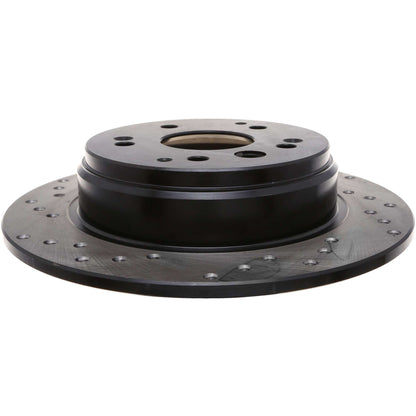StopTech Sport Cryo Cross Drilled Brake Rotor; Front Left