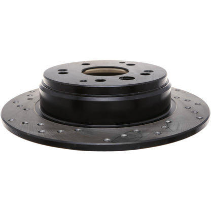 StopTech Sport Cryo Cross Drilled Brake Rotor; Front Left
