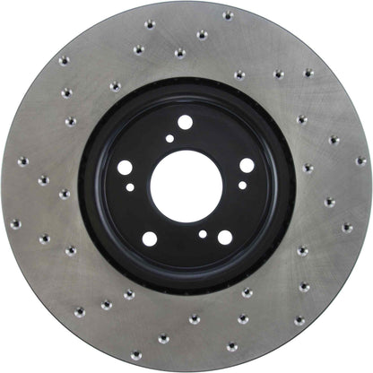 StopTech Sport Cryo Cross Drilled Brake Rotor; Front Right