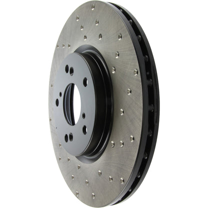 StopTech Sport Cryo Cross Drilled Brake Rotor; Front Right