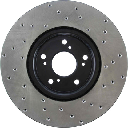 StopTech Sport Cryo Cross Drilled Brake Rotor; Rear Left
