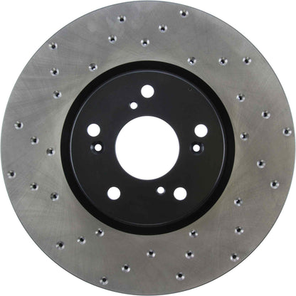 StopTech Sport Cryo Cross Drilled Brake Rotor; Rear Left