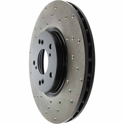 StopTech Sport Cryo Cross Drilled Brake Rotor; Rear Left