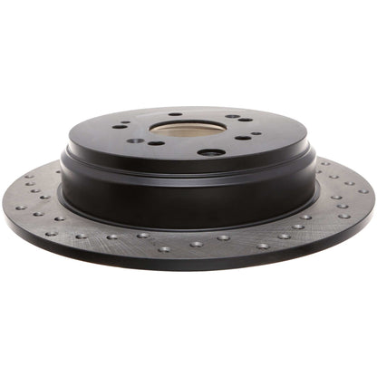 StopTech Sport Cryo Cross Drilled Brake Rotor; Front Left