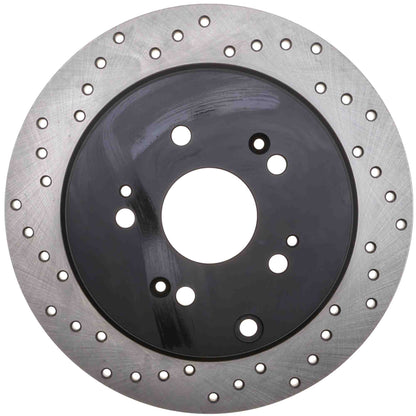 StopTech Sport Cryo Cross Drilled Brake Rotor; Front Left