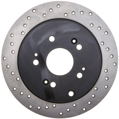 StopTech Sport Cryo Cross Drilled Brake Rotor; Front Left