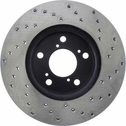 StopTech Sport Cryo Cross Drilled Brake Rotor; Rear Left