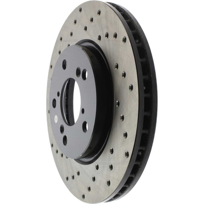 StopTech Sport Cryo Cross Drilled Brake Rotor; Rear Left