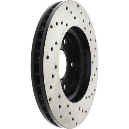 StopTech Sport Cryo Cross Drilled Brake Rotor; Rear Left