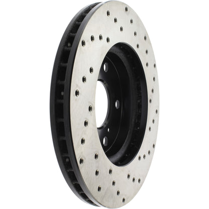 StopTech Sport Cryo Cross Drilled Brake Rotor; Rear Left
