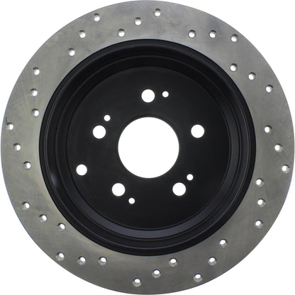 StopTech Sport Cryo Cross Drilled Brake Rotor; Front Right