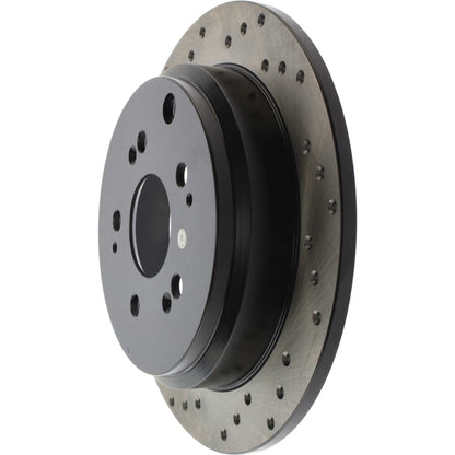 StopTech Sport Cryo Cross Drilled Brake Rotor; Front Left