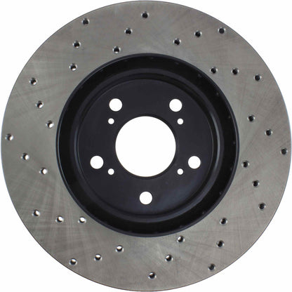 StopTech Sport Cryo Cross Drilled Brake Rotor; Front Right