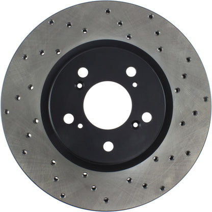 StopTech Sport Cryo Cross Drilled Brake Rotor; Front Right