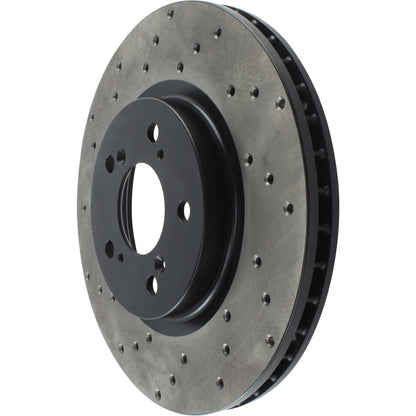 StopTech Sport Cryo Cross Drilled Brake Rotor; Front Left