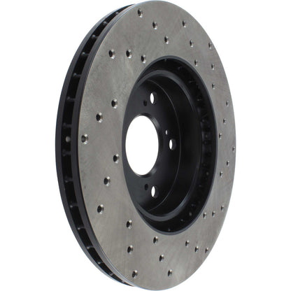 StopTech Sport Cryo Cross Drilled Brake Rotor; Front Left