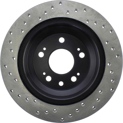 StopTech Sport Cryo Cross Drilled Brake Rotor; Front Right