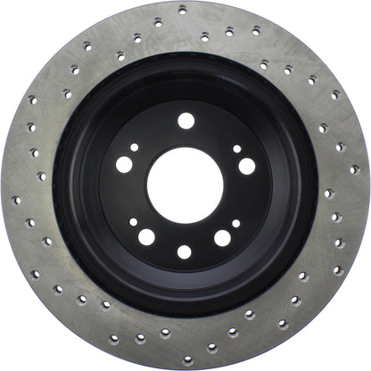 StopTech Sport Cryo Cross Drilled Brake Rotor; Front Right