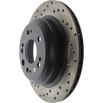 StopTech Sport Cryo Cross Drilled Brake Rotor; Rear Left