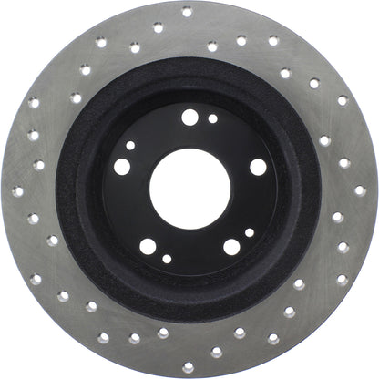StopTech Sport Cryo Cross Drilled Brake Rotor; Rear Right