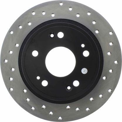 StopTech Sport Cryo Cross Drilled Brake Rotor; Rear Right