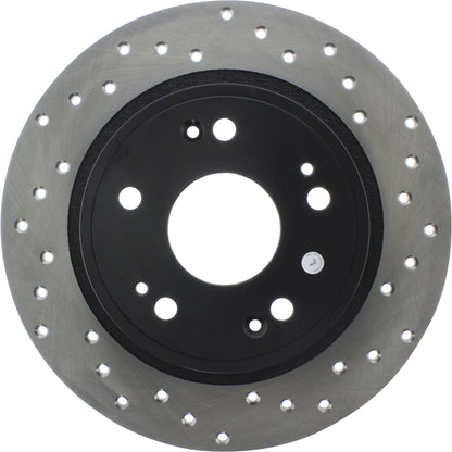 StopTech Sport Cryo Cross Drilled Brake Rotor; Rear Right
