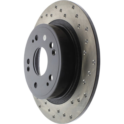 StopTech Sport Cryo Cross Drilled Brake Rotor; Rear Right
