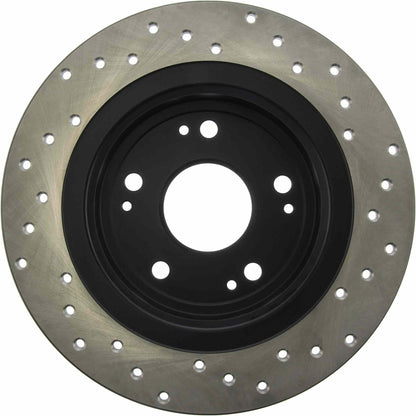 StopTech Sport Cryo Cross Drilled Brake Rotor; Front Left