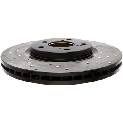 StopTech Sport Cryo Cross Drilled Brake Rotor; Front Right