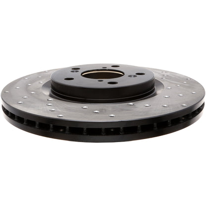 StopTech Sport Cryo Cross Drilled Brake Rotor; Front Right