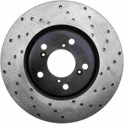 StopTech Sport Cryo Cross Drilled Brake Rotor; Front Right
