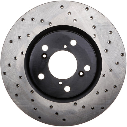 StopTech Sport Cryo Cross Drilled Brake Rotor; Front Right