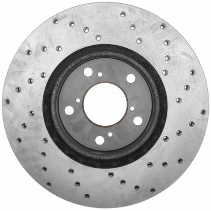 StopTech Sport Cryo Cross Drilled Brake Rotor;Front And Rear Left