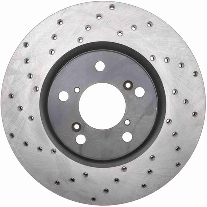 StopTech Sport Cryo Cross Drilled Brake Rotor;Front And Rear Left