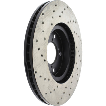 StopTech Sport Cryo Cross Drilled Brake Rotor; Front Right