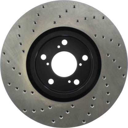 StopTech Sport Cryo Cross Drilled Brake Rotor; Front Right