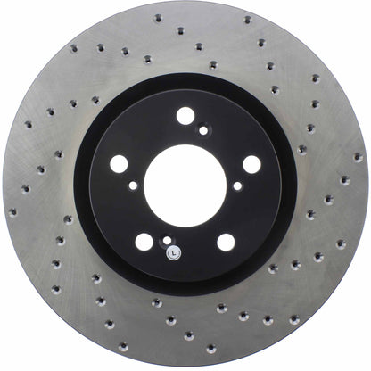 StopTech Sport Cryo Cross Drilled Brake Rotor; Front Right